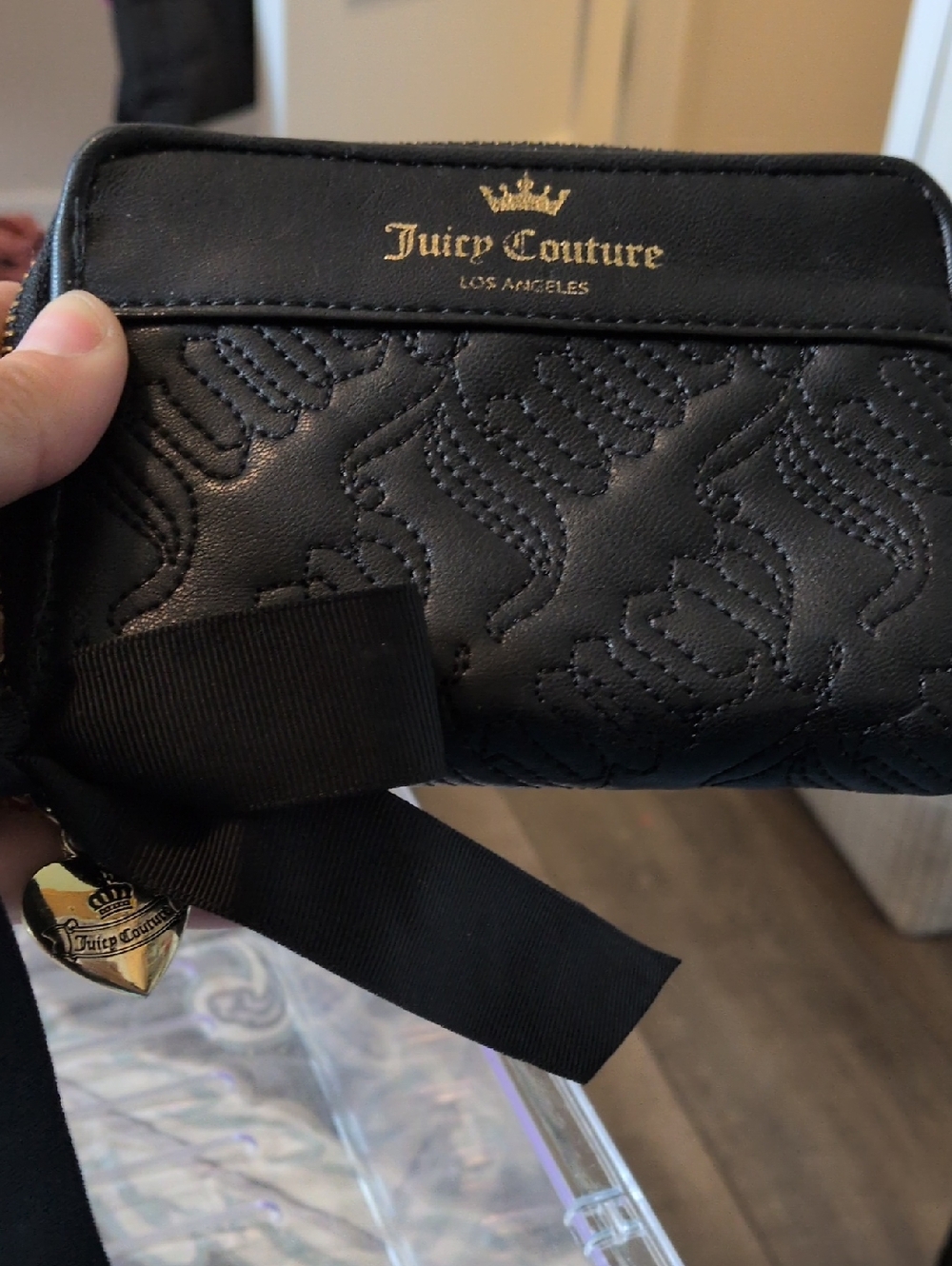Juicy Couture Black Quilted wallet